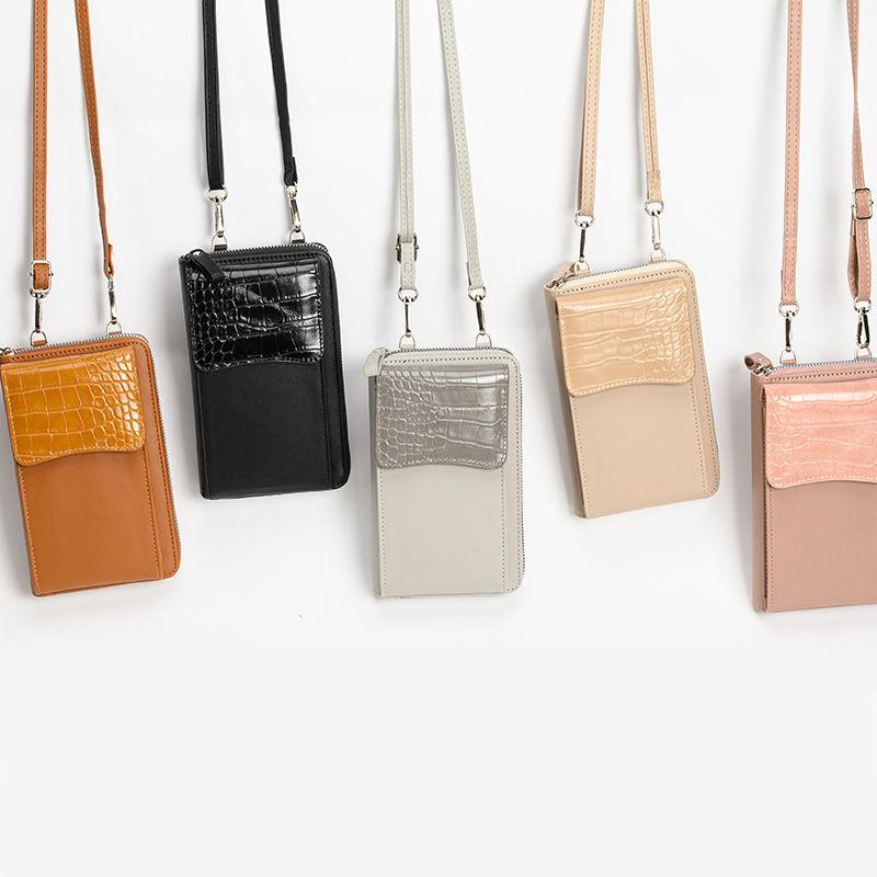 Fashion Women Phone Bags Classic Design Shoulder Crossbody Messenger Bag Zipper Coin Purse Wallets GZW