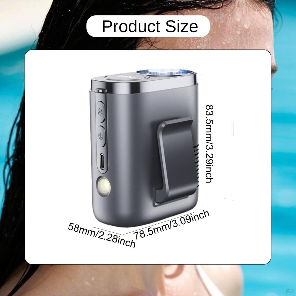 Portable Fan, USB , Easy to Carry, Sports Fan with Flashlight for Agriculture, Hiking And