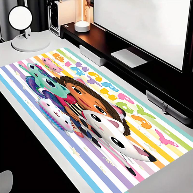 Gabby's Dollhouse1 Theme Premium Non-slip Mouse Pad with Stitched Edges,Durable Rubber Material,for Desktop & Gaming Great Gifts