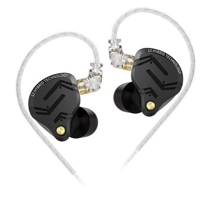KZ ZS12 Pro X Earphones, KZ High-End 5BA+1DD Hybrid Wired Earbuds, In-Ear Monitors, Ear-Hook, High Sound Isolation, HIFI Sound Quality, All-Metal,