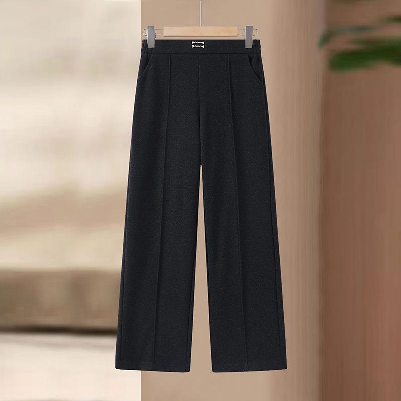 2026 Women's High-Waisted Loose Wide-Leg Pants for Mature Wearers - Spring/Fall Style, Comfortable, Versatile, Multiple Colors