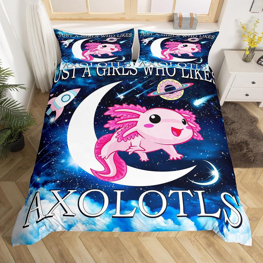 Cute Kitten Three-Piece Quilt Cover 3D Digital Printing Bedding Set Bed Cover