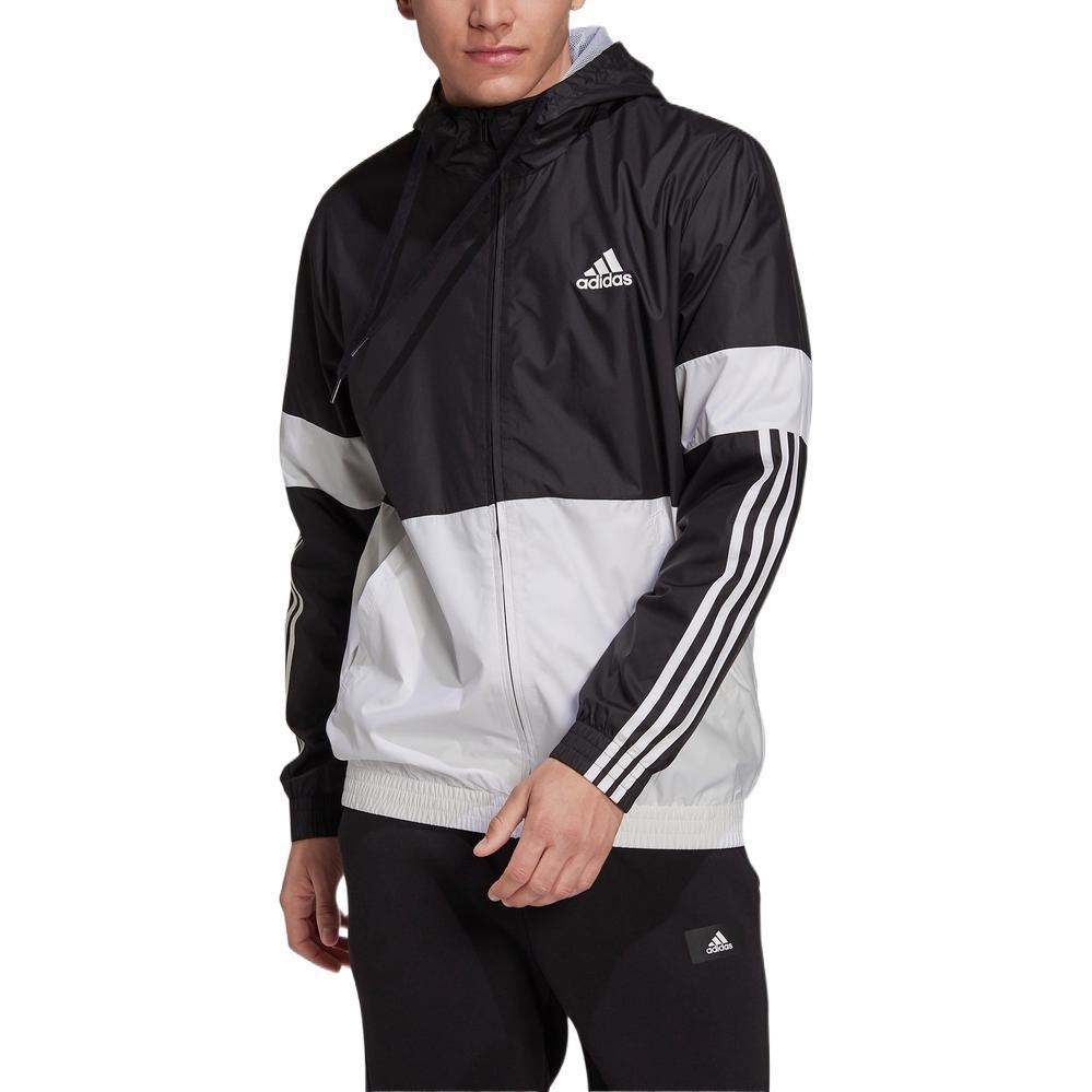 adidas Jackets Men's Black/White Hooded Moderate Other HB8934