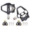 Road Bike Pedal Set with Cleats Aluminum Alloy Clipless Pedals Lightweight