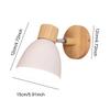 Wooden Nordic Wall Light Modern LED Reading Light Bedside Lamp for Bedroom Living Room Home Decor Fixture