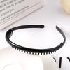 Matte Black Hair Hoop Non-Slip HairBand Female All-Match Press Hair Head Buckle Bezel Headband Girl Serrated Hair Accessories