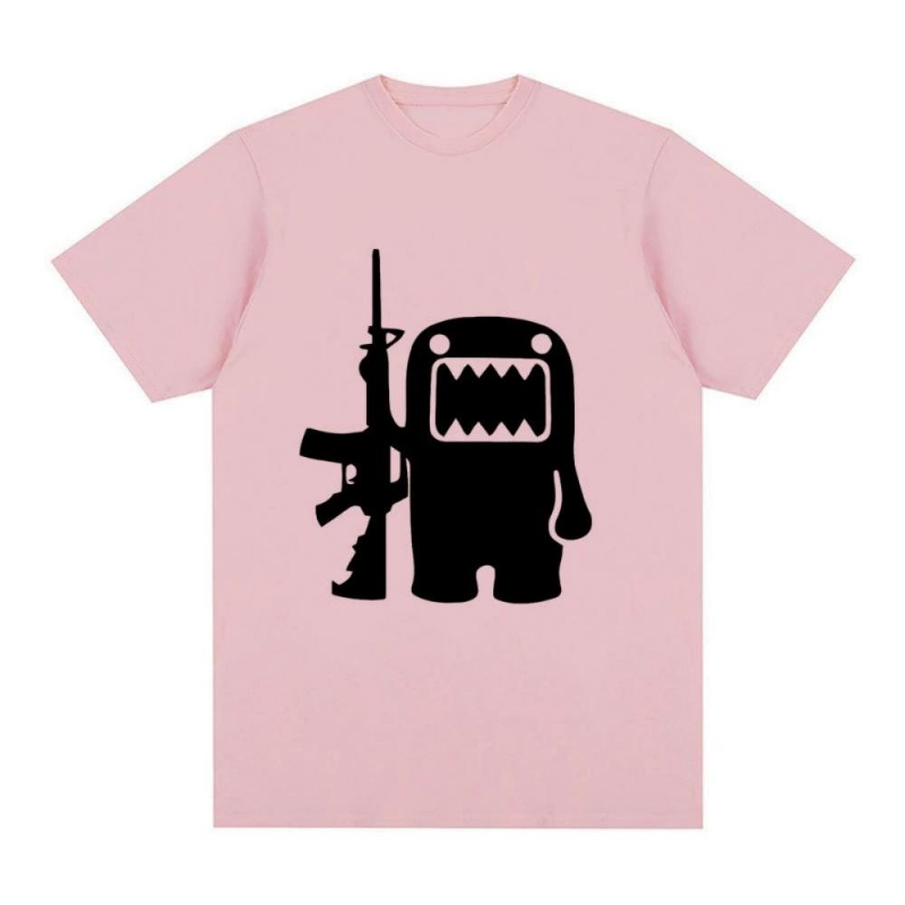 Epic Face Domo Kun Fun Meme Summer Mens and Womens Casual Loose Short sleeved Tshirt