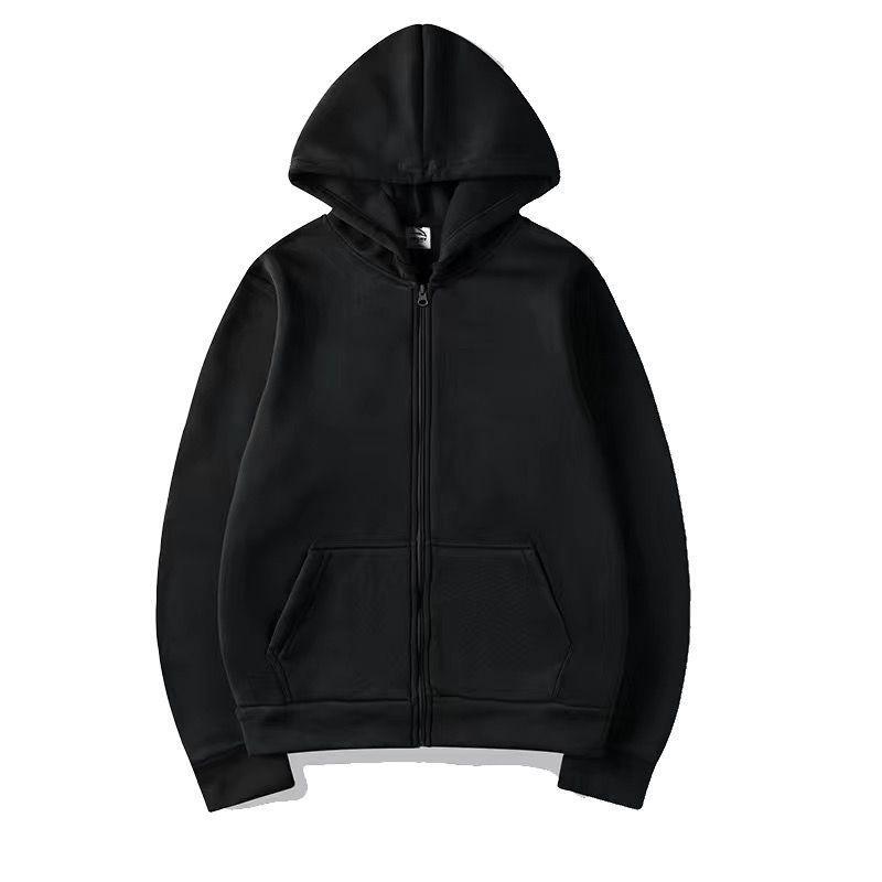 Cardigan à capuche unisexe tendance 2025: Veste de Sport Décontractée à Fermeture Éclair Automne Hiver