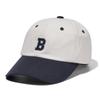 Non-Logo Curve Cap - Ivory/Navy