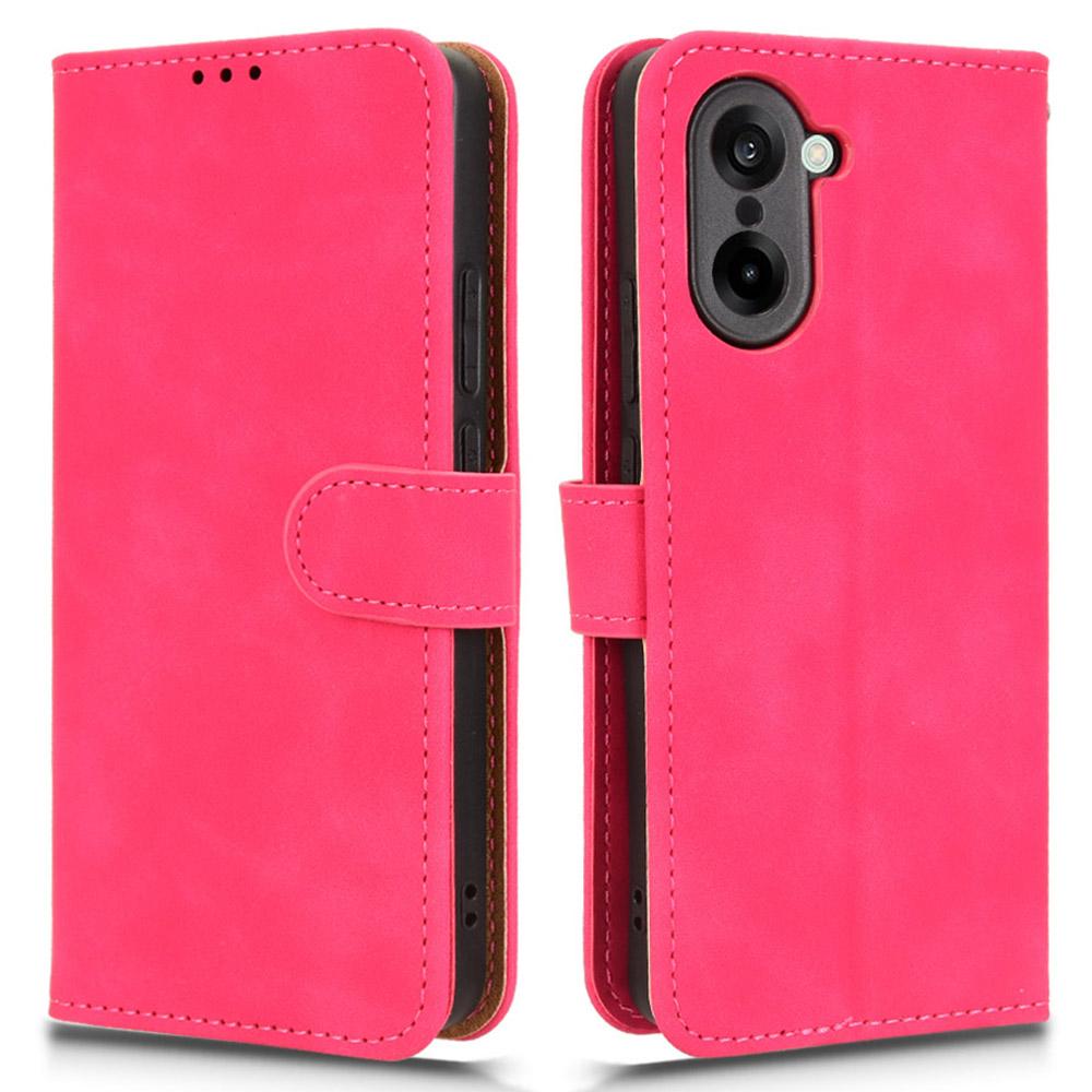 For OnePlus Ace 5 Racing 5G Leather Case Skin Feel Anti Drop Wallet Flip Phone Cover