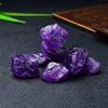 Xianci Amethyst Raw Stone Deep Purple Gemstone Bracelet Pendant Aromatherapy Diffuser Accessory.