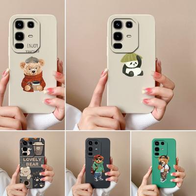 Für Infinix Note 50 Pro Plus 50S 50X 4G 5G Handyhülle Niedliches Strohhut-Panda-Muster Flüssigsilikon Premium Stoßfestes Gehäuse Für Infinix Bumper Hülle