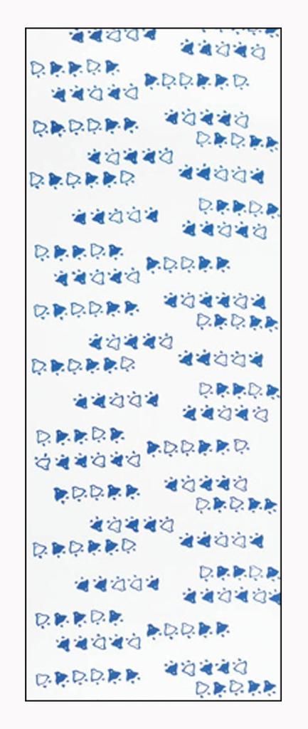 Tenugui Hand Made in Chidori Pattern Niwa-zome Towel, Chu-dyed, 100% Cotton, Japan,