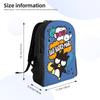 B-BADBADTZ Backpack for Men Women Water Resistant School College Cool Penguin Bag Print Bookbags