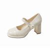 French Evening Wind Mary Jane Shoes Women's Spring and Autumn Xiaoxiangfeng Single Shoes 2025 New with Skirt Temperament High Heels