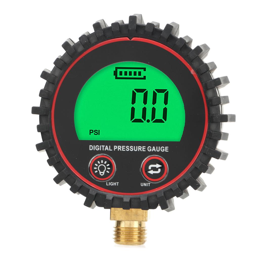 1 4in Digital Pressure Gauge 4 Units Switchable Bright Visibility Accurate for Cars Trucks Motorcycles Trails SUVs RVs