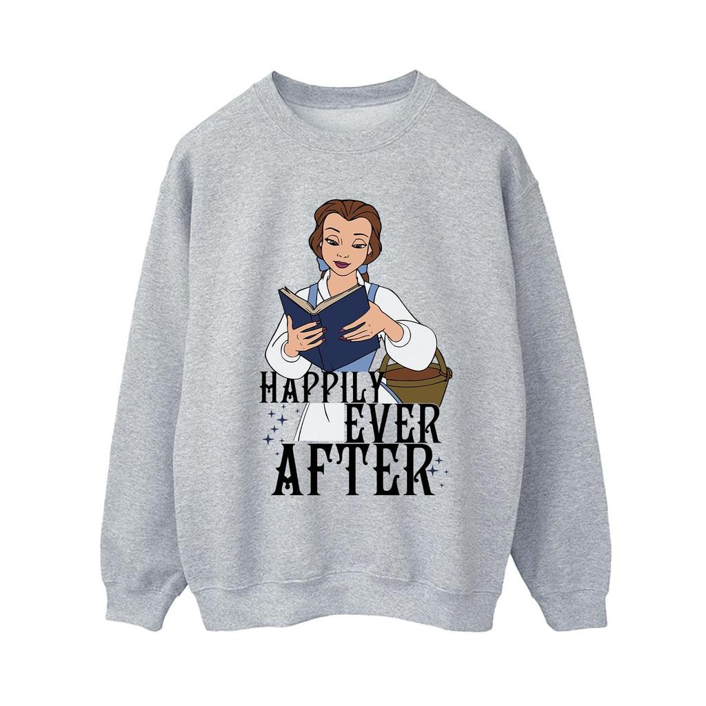 Beauty And The Beast Womens/Ladies Happily Ever After Reading Sweatshirt