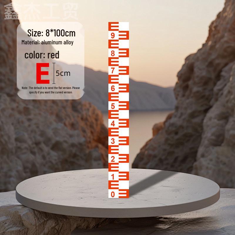 Stainless Steel & Aluminum Water Depth Measuring Ruler