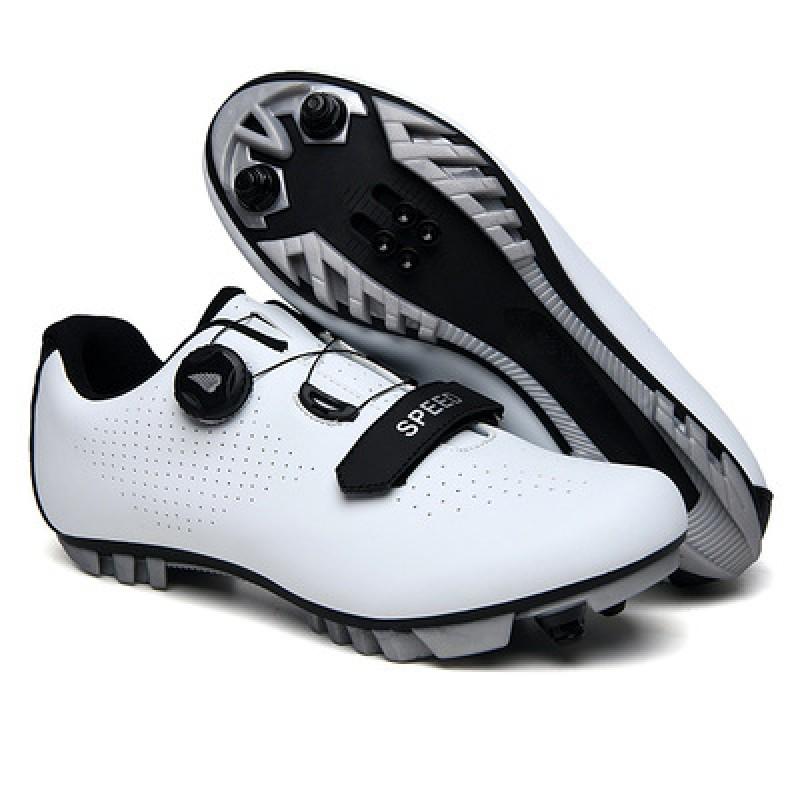 Mens Road Mountain Bike Cycling Shoes Hard Sole Lightweight Pedal Compatible MTB Riding