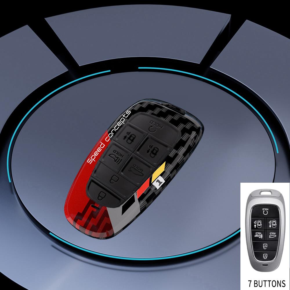 Graffiti Car Key Case Cover For Hyundai Solaris Sonata Hybrid Nexo Nx4 New Grand Santa Fe Tucson Accessories