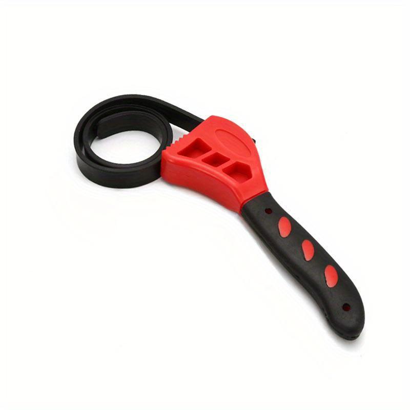 

6-дюймовый ленточный ключ, съемник масляного фильтра, гаечный ключ для ремня, цепной ключ, открыватель ремня, регулируемый инструмент для разборки красный
