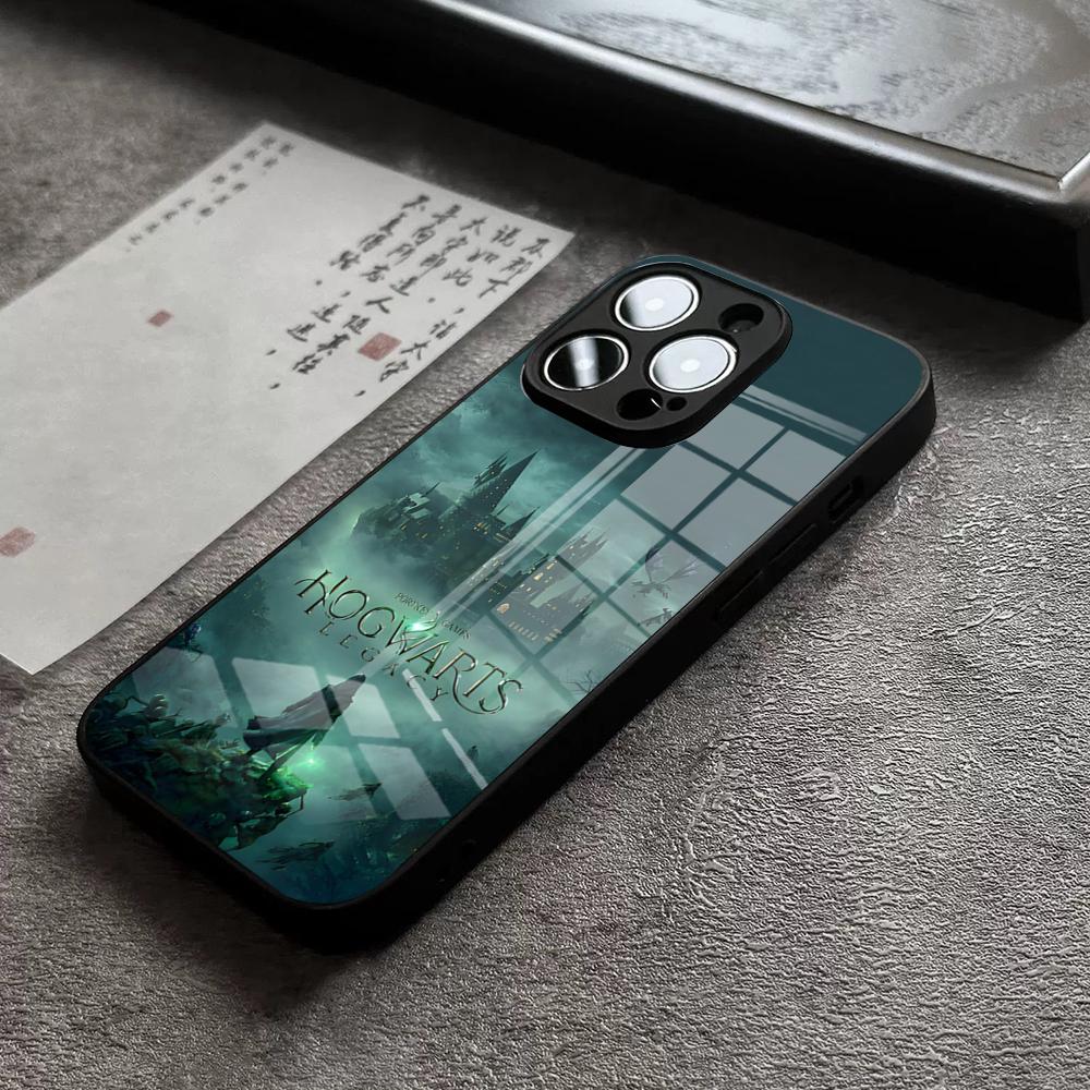 

H-Hogwartss Legacy Phone Case For IPhone 17 16 Pro Max 15 Plus 14 Pro 12 11 13 Mini X XR XS Max SE Glass Cover iPhone14