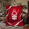 Coperta in Flanella con Stampa Calcio Nottingham Forest Morbida Calda Coperta da Divano Letto per Casa Ufficio Camera da Letto
