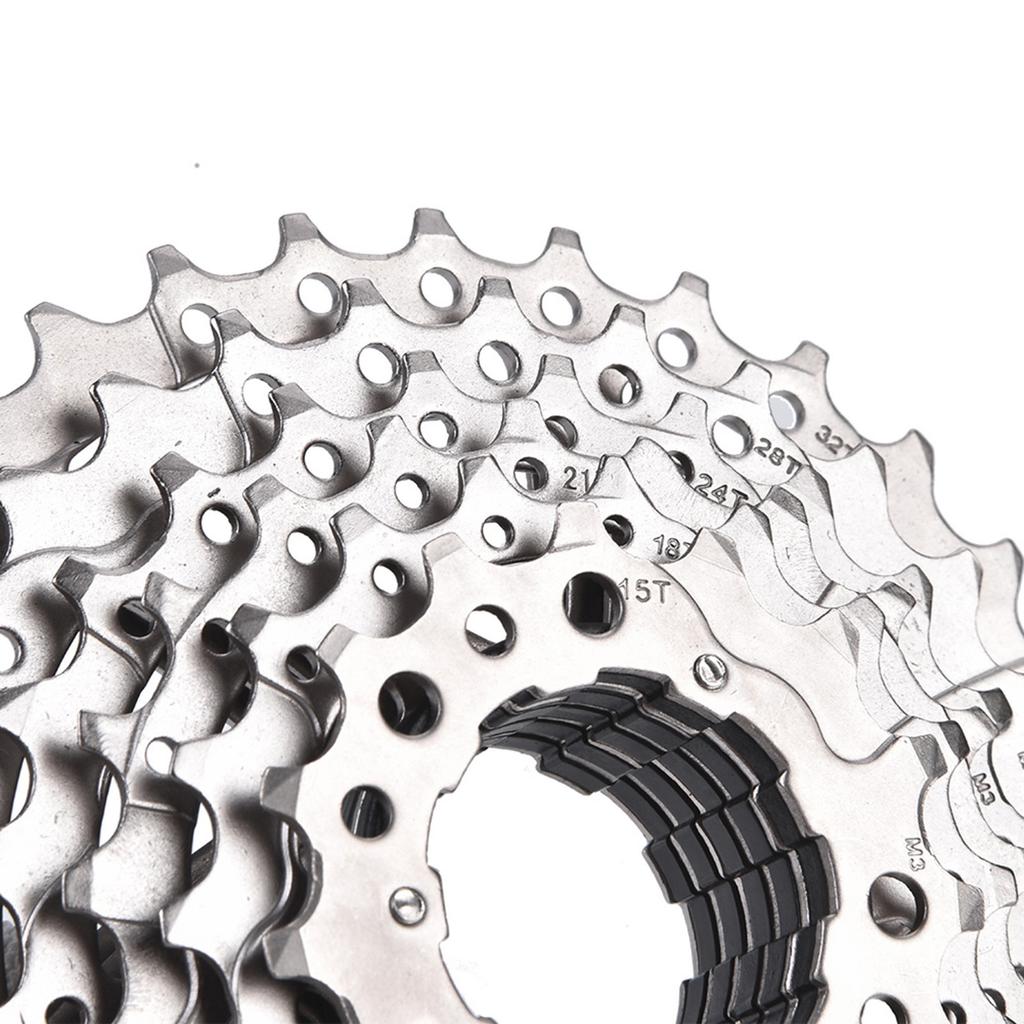 8 Speed Bike Freewheel, Steel Hollow Out Design Cassette Sprocket for   Replacement Accessory