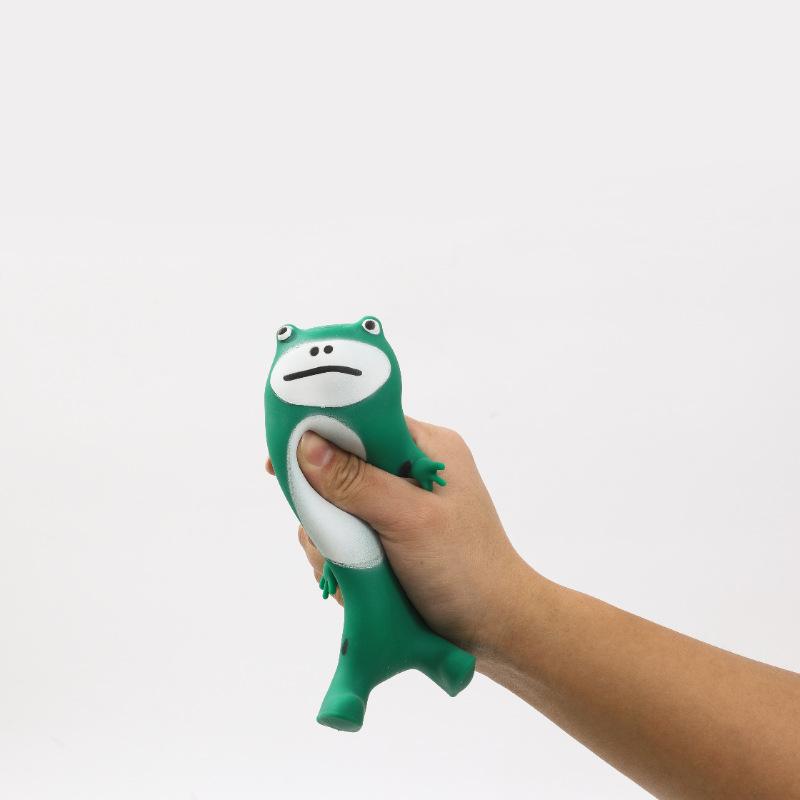 Sandgefülltes dehnbares Frosch Squishy Spielzeug langsam aufsteigend Stressabbau Sensorisches Fidget Dekompression Großhandelsmenge