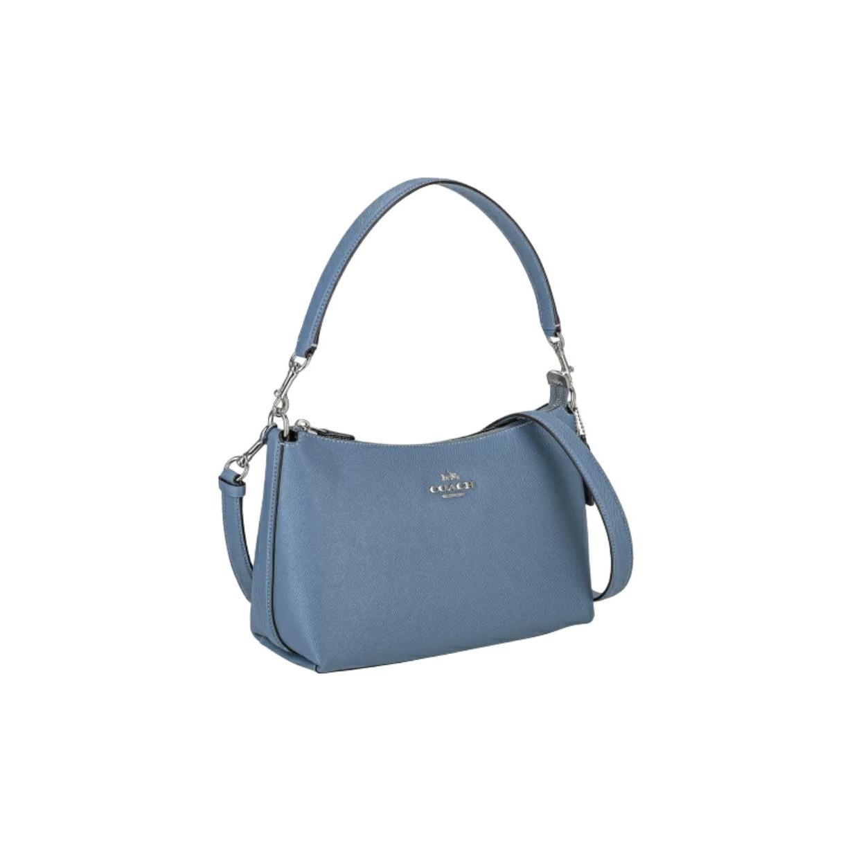

Coach Clara 26 Gold Logo Solid Color Hardware Zipper Crosshatch Leather Shoulder Bag Women Shoulder Bag Red CE584-SVQWP Basic Set (Bag+Dust Bag)