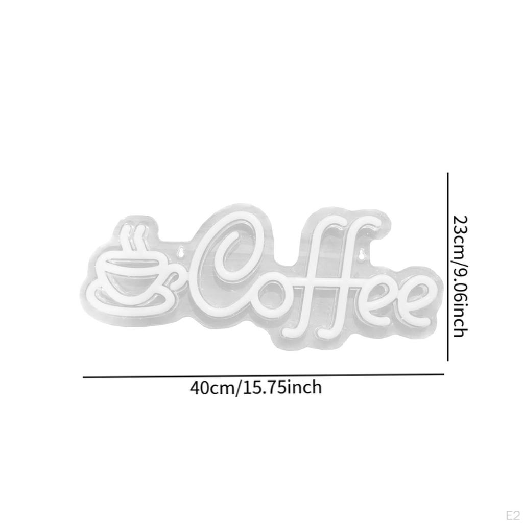 Cafe Sign with LED Lights for Coffee Shop, Modern Creative Game Lamp, Decorative Office,