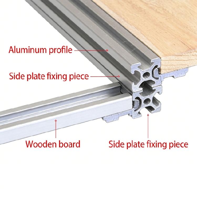10lots Aluminum Alloys Shelf Supports Compatibility with 202 3030 4040 Profiles Light Weight and Strong Corner Fitting