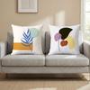 Abstract Simple Geometric Leaf Cushion Cover Multi-Scene Pillow Cover for Home & Car - Reversible, Soft & Durable for Daily Use