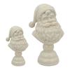 Santa Claus Head Figurine Father Christmas Statue Resin Sculpture Home Office Holiday Party Desktop Decoration Ornament