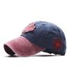 Hats Men's and Women's Washed Cloth Peaked Caps Outdoor Sunscreen Caps Casual Versatile Spring and Autumn Sunshade Color Matching Baseball Caps