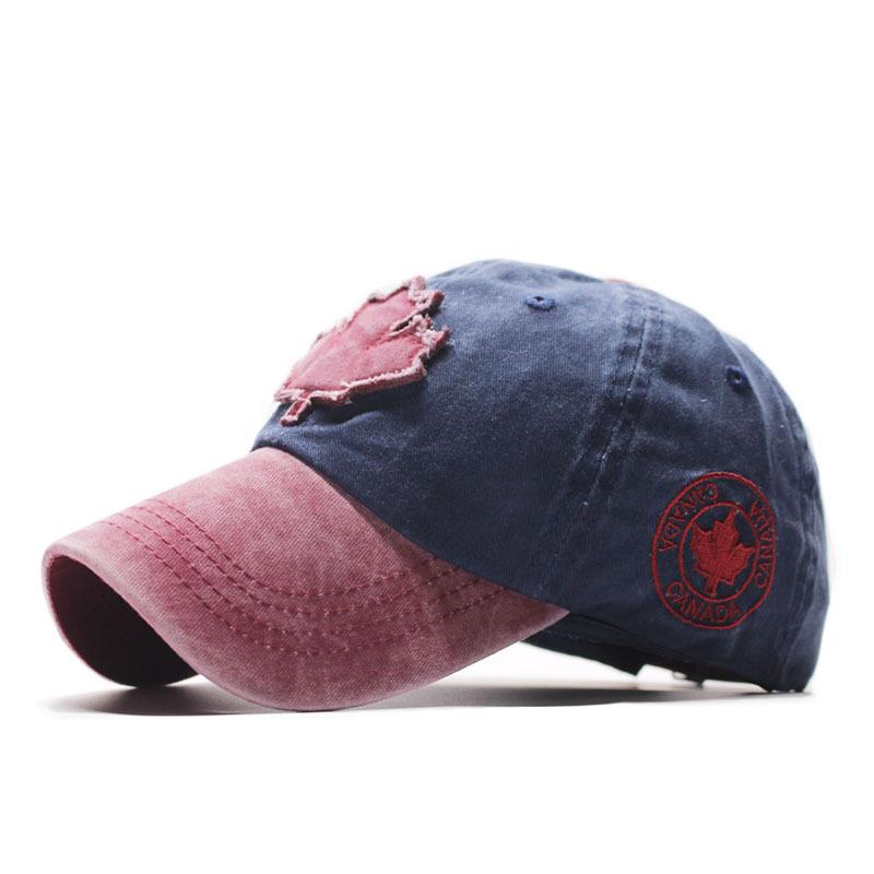 Hats Men's and Women's Washed Cloth Peaked Caps Outdoor Sunscreen Caps Casual Versatile Spring and Autumn Sunshade Color Matching Baseball Caps