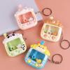 Plastic Mini Claw Machine Keychain Cartoon Funny Finger Toys  Backpack Decoration