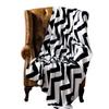 Simple Black And White Striped Blanket Corrugated Household Blanket Sofa Blanket Nap Air Conditioner Blanket Flannel Blanket