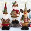 Christmas Telescopic Plush Toys: Santa Claus, Snowman & Reindeer Decorations