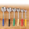 Stainless Steel Pizza Sauce Spoon With Long Rubber Handle Soup Spoons Pizza Spread Ladle Kitchen