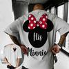 T-shirt Estiva Disney Topolino 2026 100% Cotone Manica Corta Casual Ampio Traspirante per Uomo e Donna