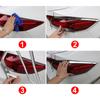 For Jeep Cherokee KL 2014 2015 2016 2017 2018    ABS Car Rear Tail Light Lamp Eyebrow Eyelid Trim Cover