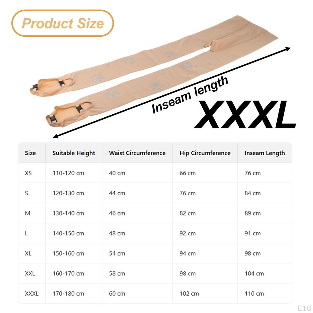 Figure Skating Tights Ice Skate Fleece Lined Soft Thickened Leggings Over The Boots for Stage