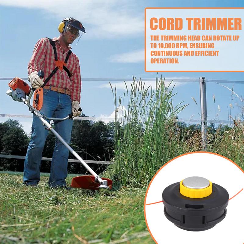 Grass Head Replacement String Trimmer Replacement Parts Cutter Attachments Parts Tool For Grass Brush Clearing Yard Maintenance