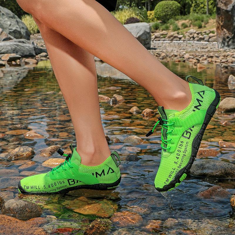 Fashion Swimming Shoes Men Beach Aqua Shoes Women Quick Dry Barefoot Upstream Surfing Slippers Hiking Water Shoes Wading Unisex Sneakers