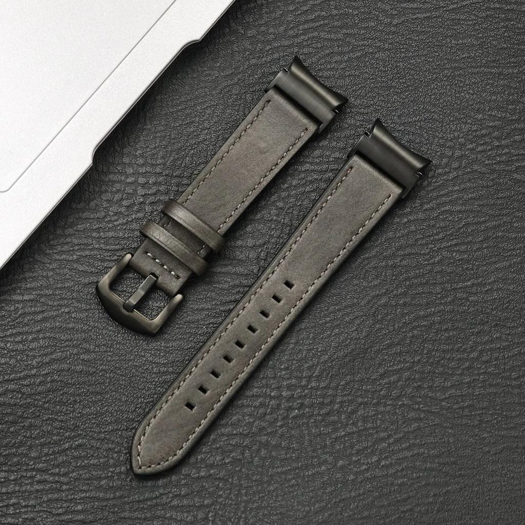 Leather Strap for Samsung Galaxy Watch 6 Classic 47mm 43mm Band No Gaps Bracelet Correa for Galaxy Watch 7 6 5 4 5Pro 45MM Strap