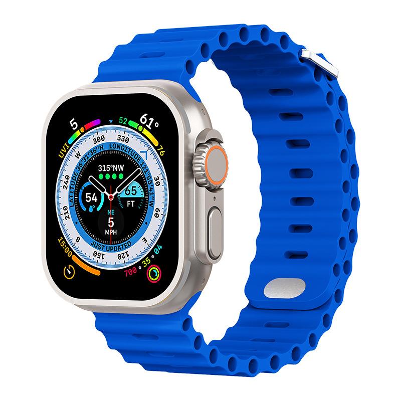 Ocean Armband für Apple Watch Ultra 3 2 Band 49mm Serie 45mm 41mm 46mm 42mm 40 44mm Silikon Uhrenarmband iWatch 11 10 9 8 7 6 5 SE2