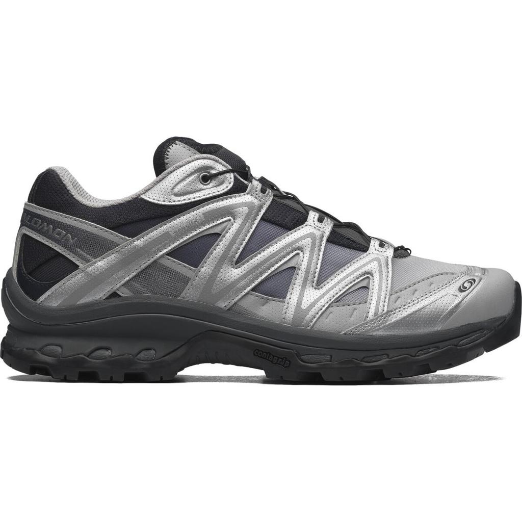 SALOMON XT Quest Cushioning, Wear Resistant Low Top Trail Running Shoes Unisex Black Silver Sneakers 478852