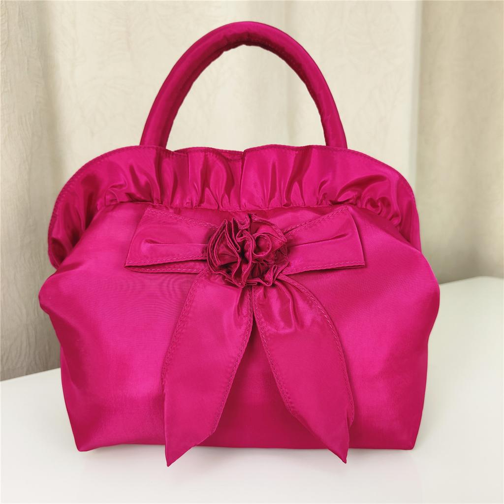 Large handbag Hanfu women's bag sweet flower wedding gift handbag boutique Lolita bow women's bag
