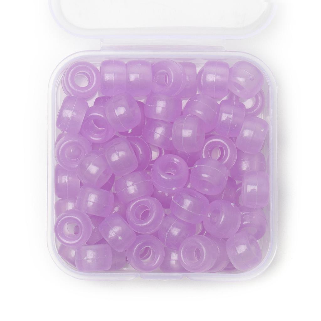 80 peças/caixa 6x9mm Contas de pônei coloridas a granel Contas espaçadoras soltas para fazer acessórios de joias Artesanato faça você mesmo